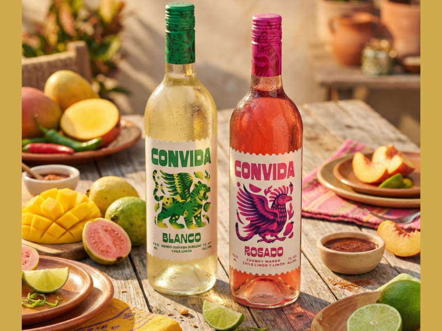 Convida Blanco and Rosado bottles