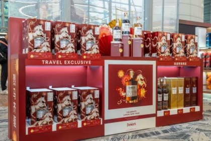 Dewar's Lunar New Year display in global travel retail