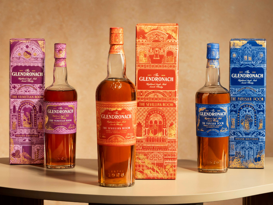 The Glendronach House Editions bottles ansd boxes