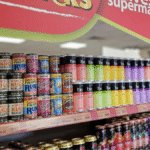 Global Brands range of RTDs on a supermarket shelf