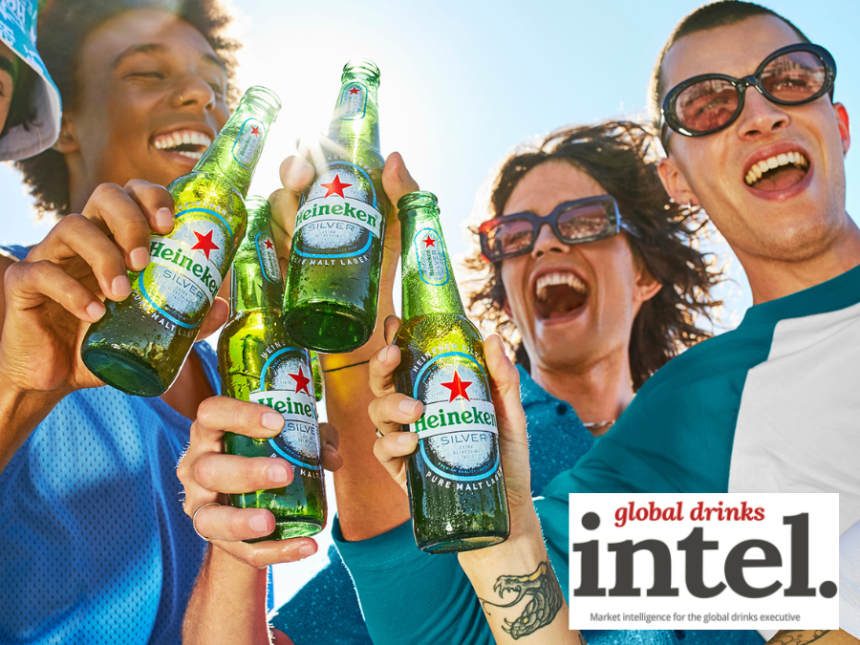 Young consumers with Heineken bottles