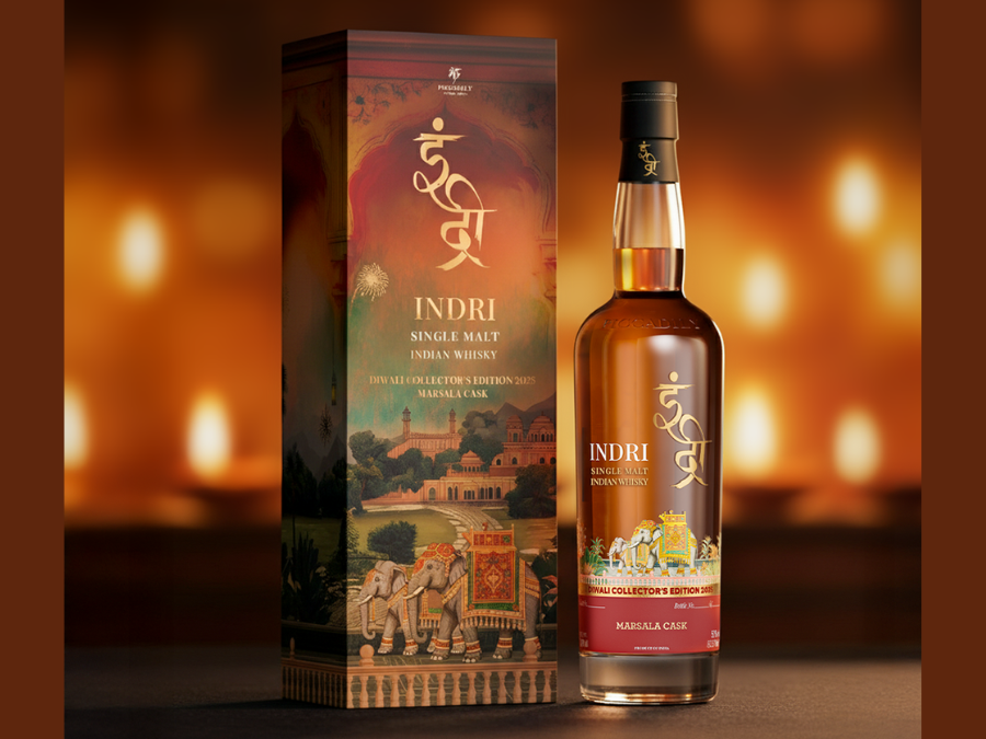 Indri Diwali Collector's Edition 2025 Marsala Cask bottle and box