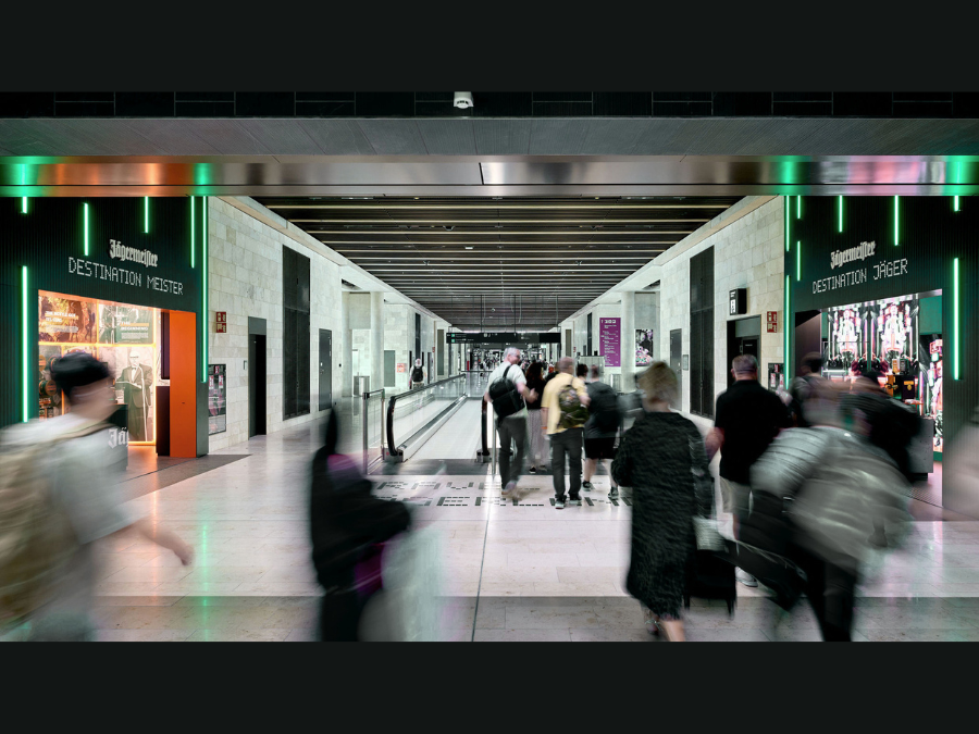 Jagermeister pop-up at Frankfurt Airport Terminal Three