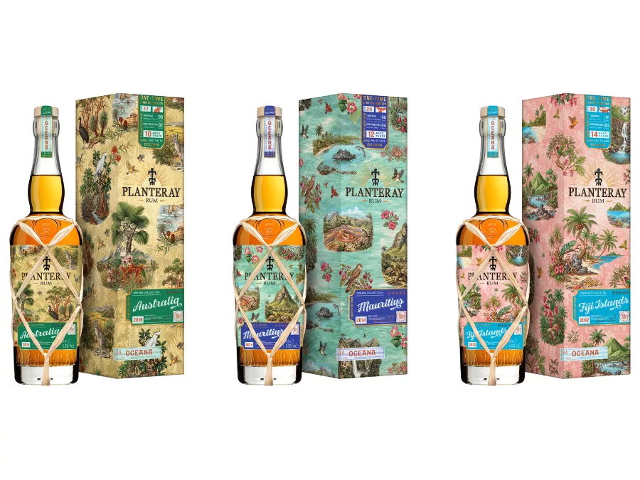 Planteray Oceana Collection three bottles and boxes