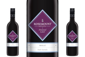 Rosemount Diamond Label merlot bottle