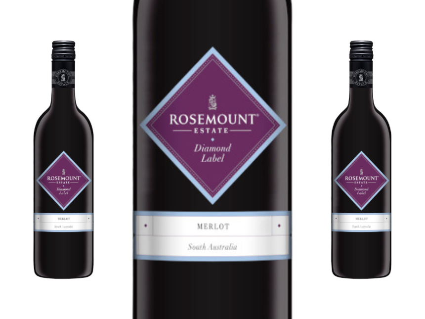 Rosemount Diamond Label merlot bottle