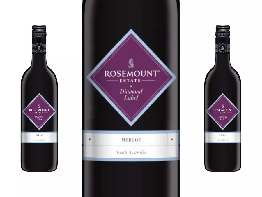 Rosemount Diamond Label merlot bottle