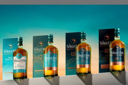 The Singleton range in new packaging four bottles and boxes