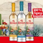 Sierra 100% Agave, Blanco, Reposado and Anejo bottles