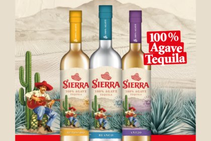 Sierra 100% Agave, Blanco, Reposado and Anejo bottles