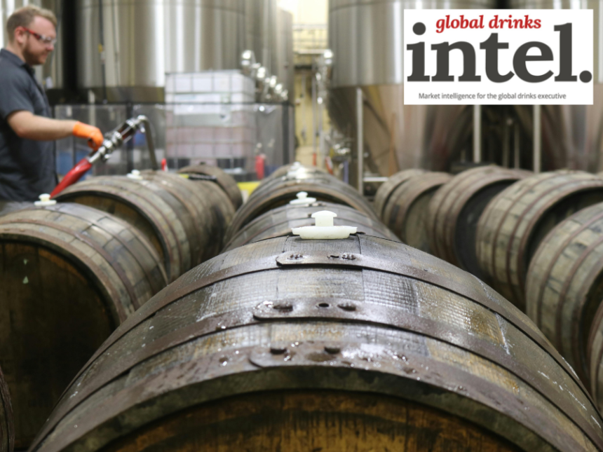 Barrels being filled with spirit