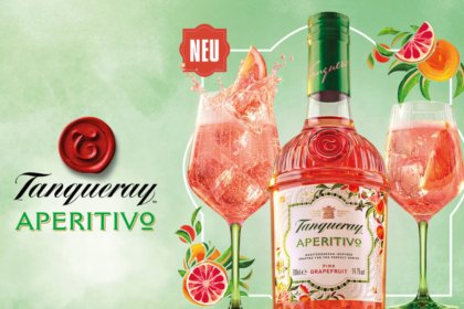 Tanqueray Aperitivo bottle with serve