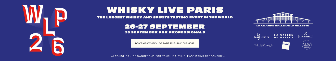 Whisky Live Paris 26 Banner - https://www.whiskylive.fr/en/ticketing/