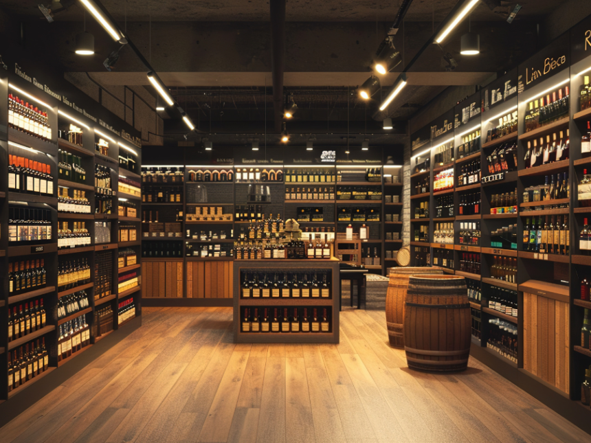 Interior of off-premise outlet