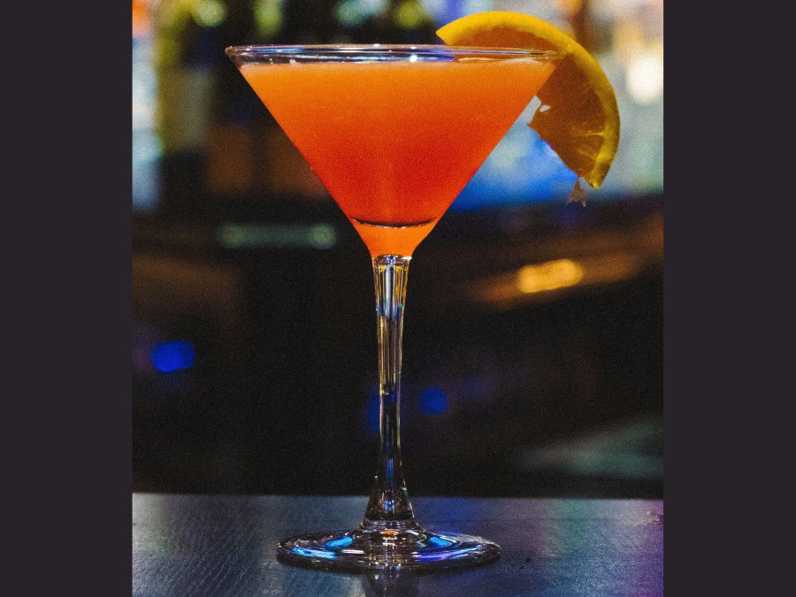 Pornstar martini serve on a bar