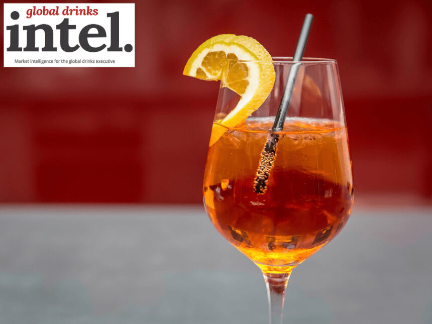 An Aperol Spritz serve in a glass