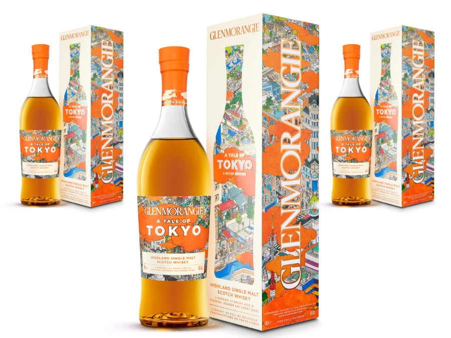 Bottle of and box for Glenmorangie A Tale of Tokyo