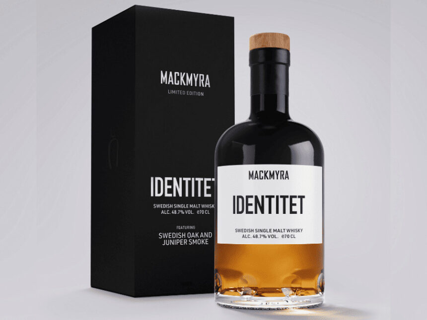 Bottle of and box for Mackmyra Identitet