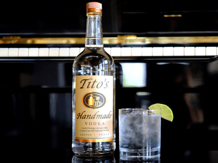 Tito's Handmade Vodka bottle
