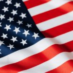 Close-up of flag of the USA