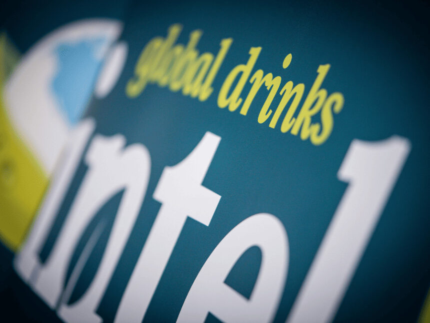 Close-up of Global Drinks Intel ESG Awards marketing material