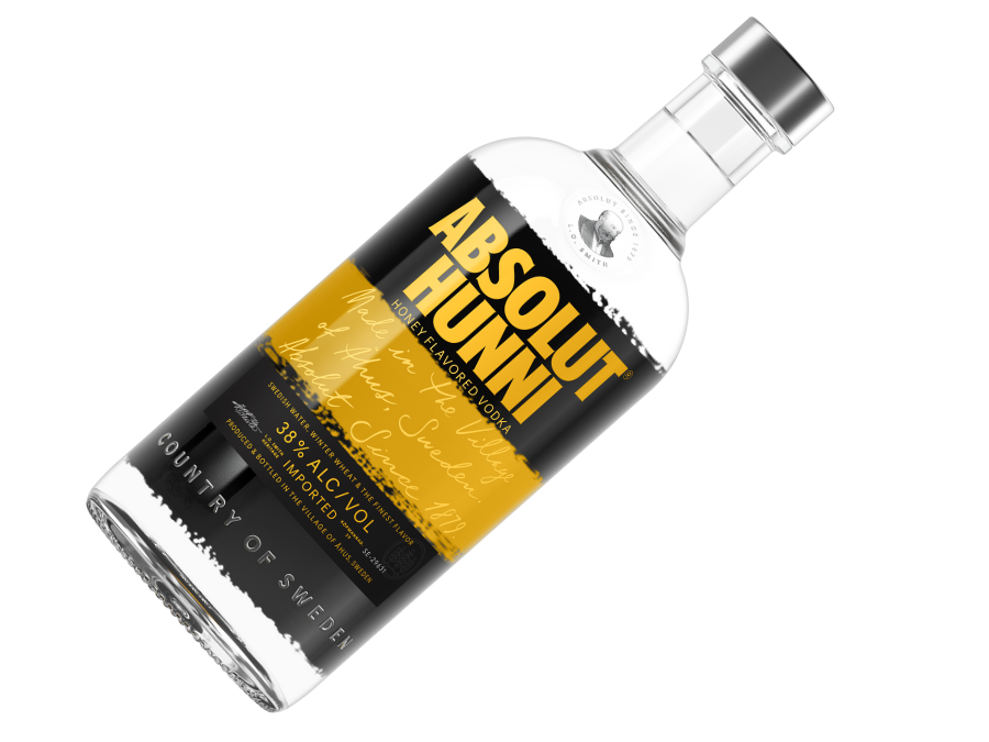 Bottle of Absolut Hunni