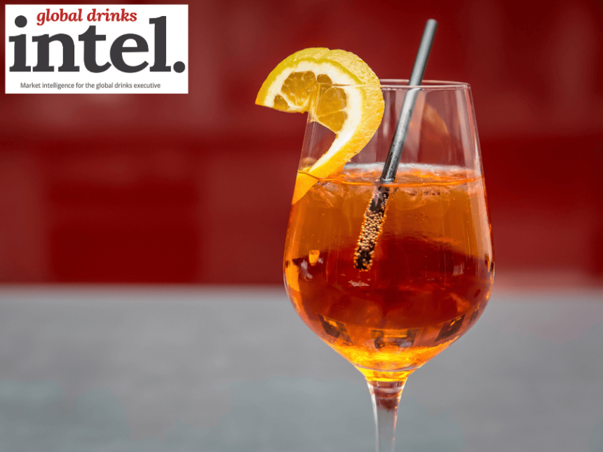 An Aperol Spritz serve in a glass