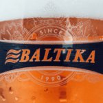 Branded glass of Baltika