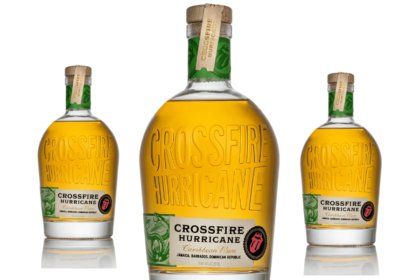 Bottle of Crossfire Hurricane rum