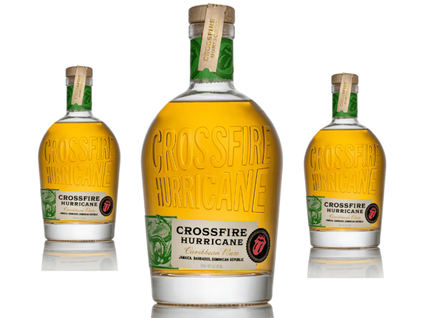 Bottle of Crossfire Hurricane rum