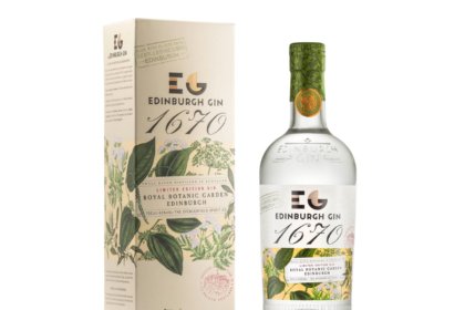 Bottle of and box for Edinburgh Gin 1670