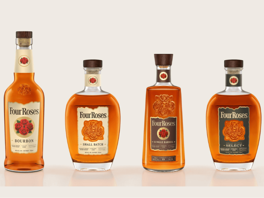 Four Roses portfolio four bottles