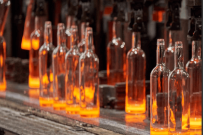 Glass bottle production line at GCA