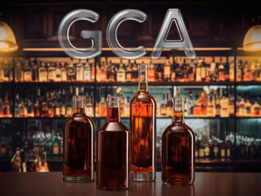 GCA logo and bottles