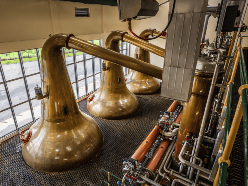 Interior of Glentauchers Distillery