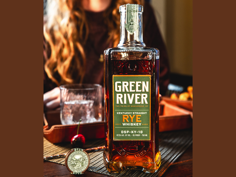 Bottle of Green River Kentucky Straight Rye