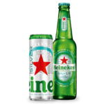 Heineken Silver can and bottle