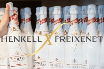 Bottles of Freixenet with Henkell Freixenet logo