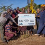 Residents of Oloile in Kenya with the new well