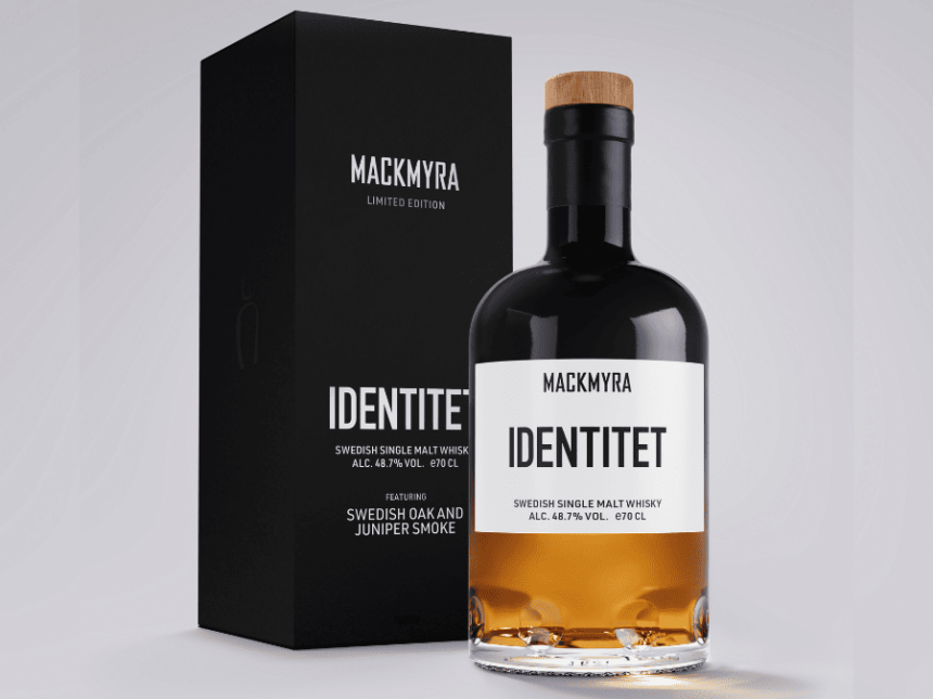 Bottle of and box for Mackmyra Identitet