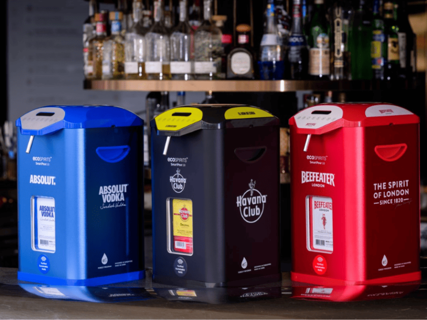 Three branded Ecototes from Ecospirits for Pernod Ricard