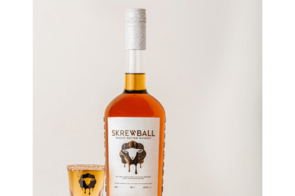 Bottle of Skrewball Whiskey