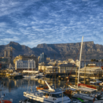 View of Table Mountain from Cape Town harbour