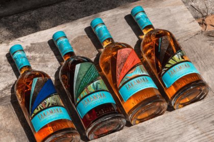 Range of Takamaka rum bottles