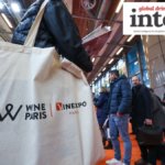 Attendees outside the Wine Paris & Vinexpo Paris exhibition