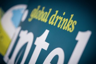 Close-up of Global Drinks Intel ESG Awards marketing material