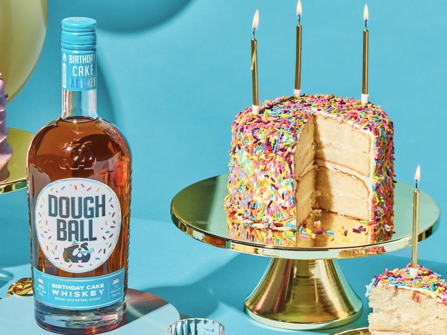Bottle of Dough Ball Birthday Cake Whiskey