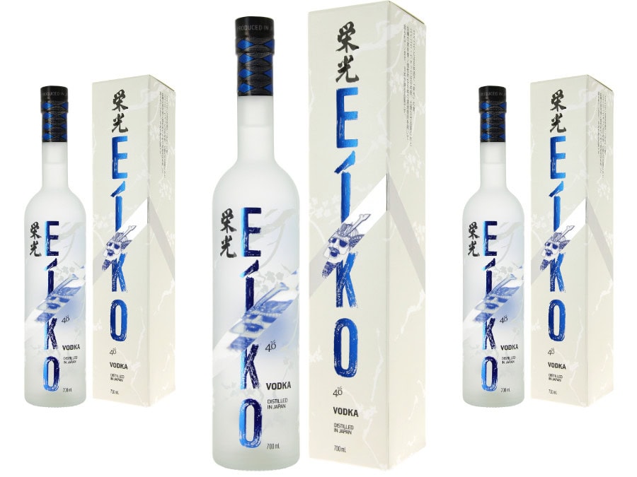 Bottle of and box for Eiko Vodka