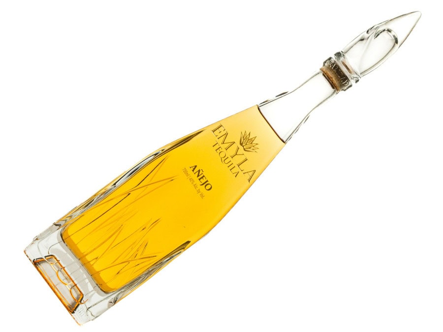 Bottle of Emyla anejo tequila