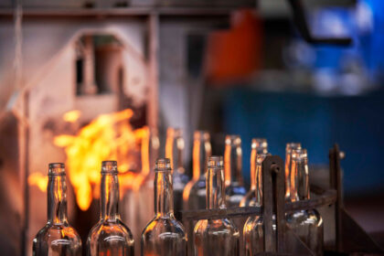 Glass bottle production line at GCA